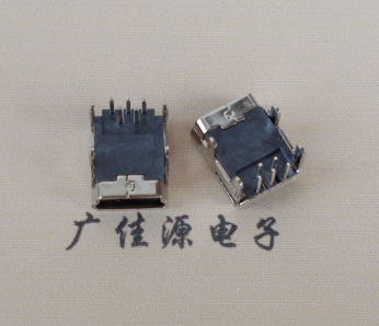 城区Mini usb 5p接口,迷你B型母座,四脚DIP插板,连接器