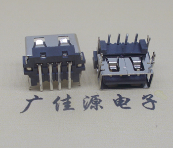 故城USB 加高 7.8/8.7四鱼叉脚 直边90度母座