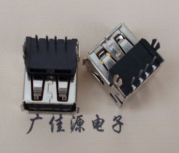 丰县USB插座 90度AF单层正向垫高9.3 DIP鱼叉脚