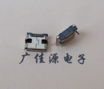 Micro USB接口插板卷口7.2mm间距无柱无焊盘镀镍.jpg