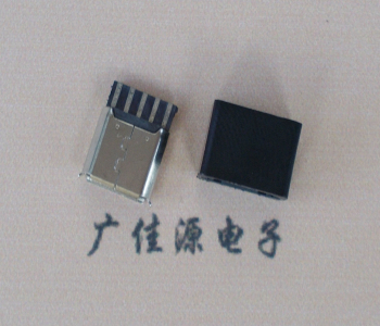 椰林镇麦克-迈克 接口USB5p焊线母座 带胶外套 连接器