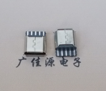 尖山Micro USB5p母座焊线 前五后五焊接有后背