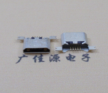 MK USB B Type 沉板0.9母座后两脚SMT口不卷边