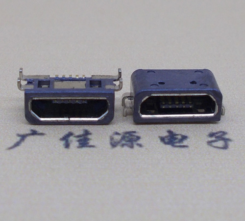 Micro USB防水母座四脚插板