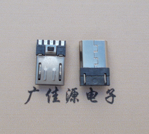 Micro USB 公头焊线短体