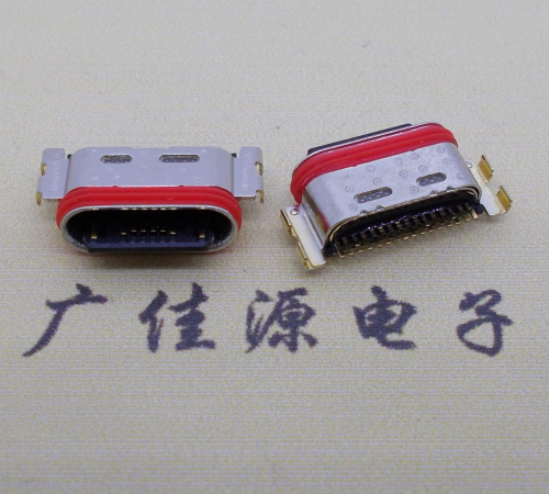 连山防水沉板usb type-c16p母座连接器