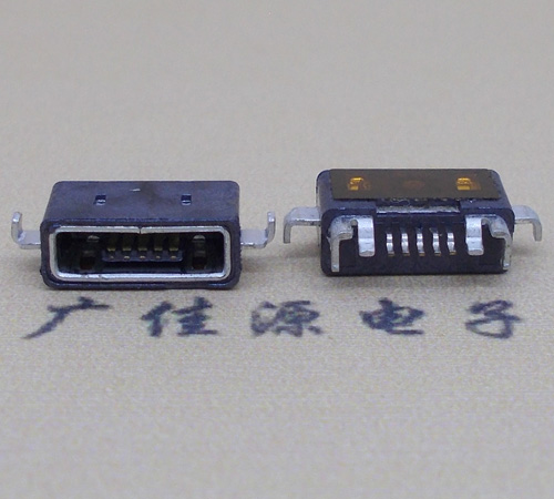 榕江MICRO USB防水AB型口母头3D图纸封装