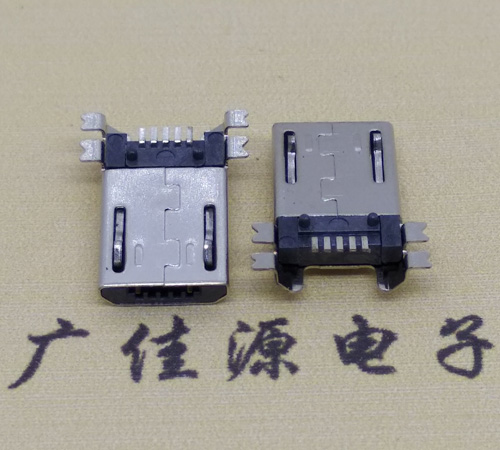 江城micro usb 5pin公头四脚贴板安卓充电数据接口