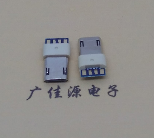 金平安卓麦克 usb5p公头 正反面插包胶 前五后四