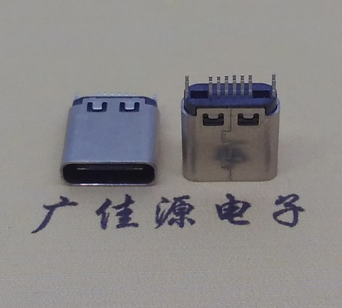 合水type-c16p母座,夹板式type-c16p接口连接器