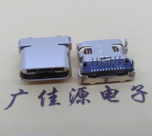 兴宁板上型type-c24p接口type-c母座前插后贴