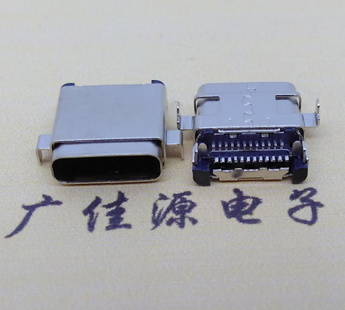 富县板上型type-c24p母座 卧式type-c母座连接器