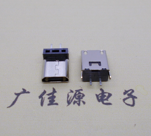 紫金micro 2p直插母座无卷边180度铆合式H=9.3、10.0、10.5、11.5mm