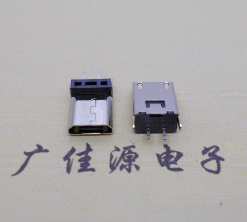 鼓楼micro 2p直插母座无卷边180度铆合式H=9.3、10.0、10.5、11.5mm