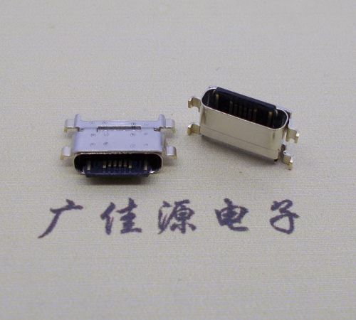  防水卧式type c16p母座沉板0.6mm