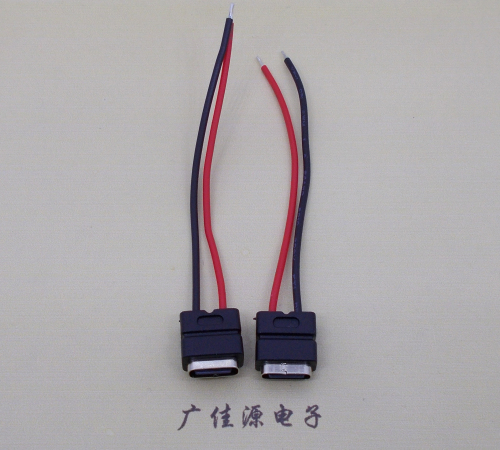 type c2p防水母座焊线式带线注塑成型带接线端子/不带接线端子充电连接器