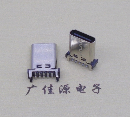 西安type c10p母座直立式贴板H=13.10、13.70、15.0mm支持快充、数据传输