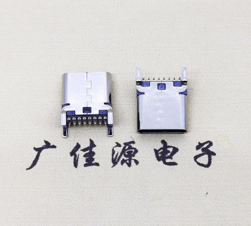 景东USB 3.1TYPE-C16Pin立贴母头座子引脚接线正负级详解